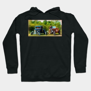Two Old Hot Rods Hoodie